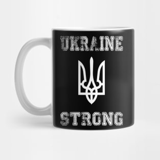 Ukraine Strong Distressed Graffiti Flag Mug